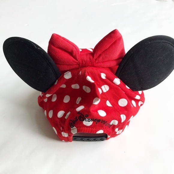 Walt Disney World Minnie Mouse ear baseball cap EUC youth (6-10 years) - Picture 5 of 8